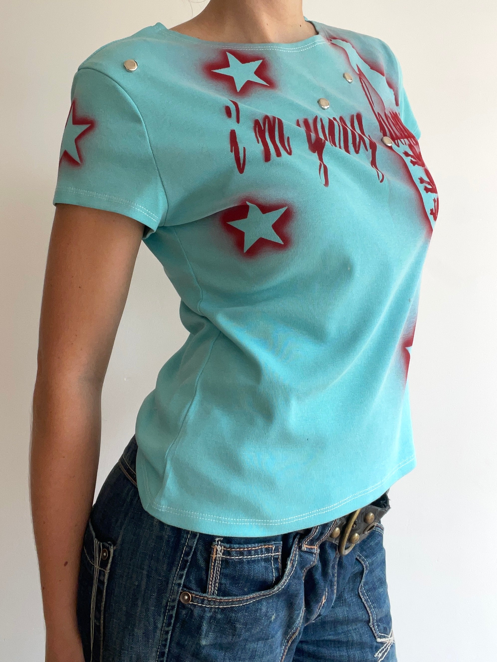 airbrush football baby tee #5