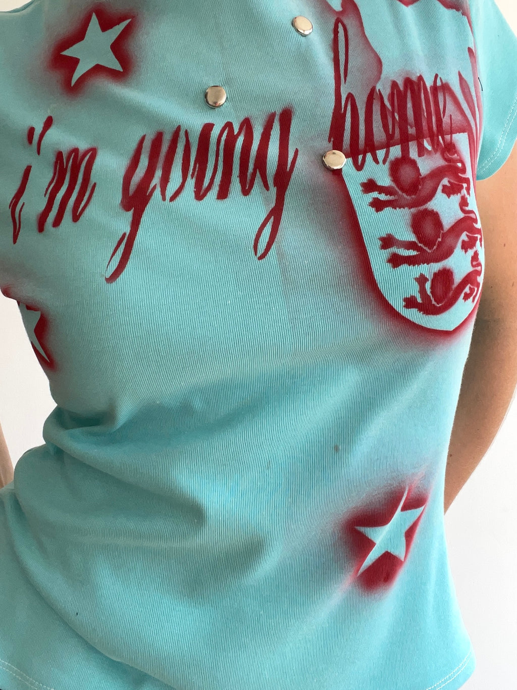 airbrush football baby tee #5