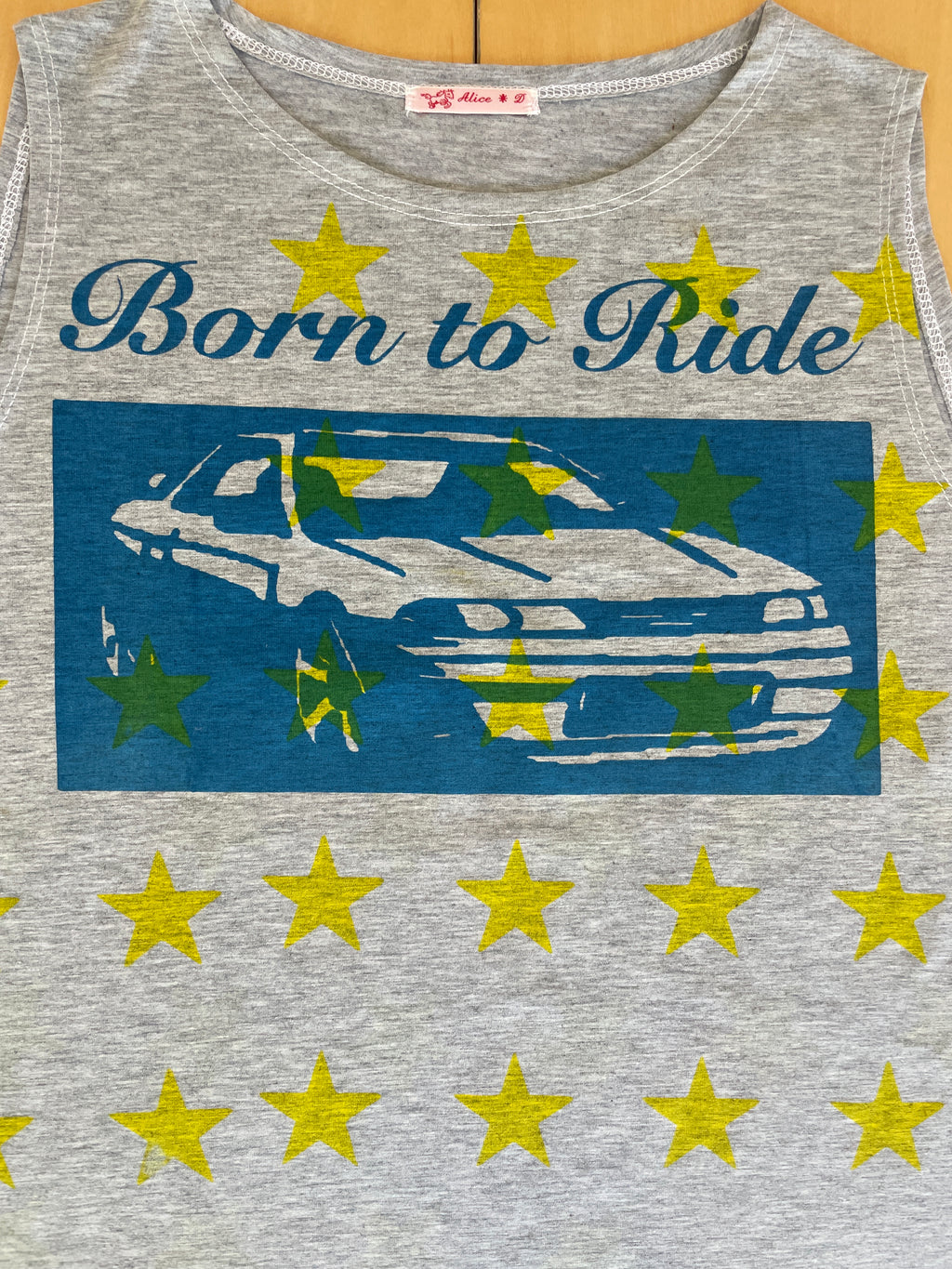 handmade airbrush printed car tank