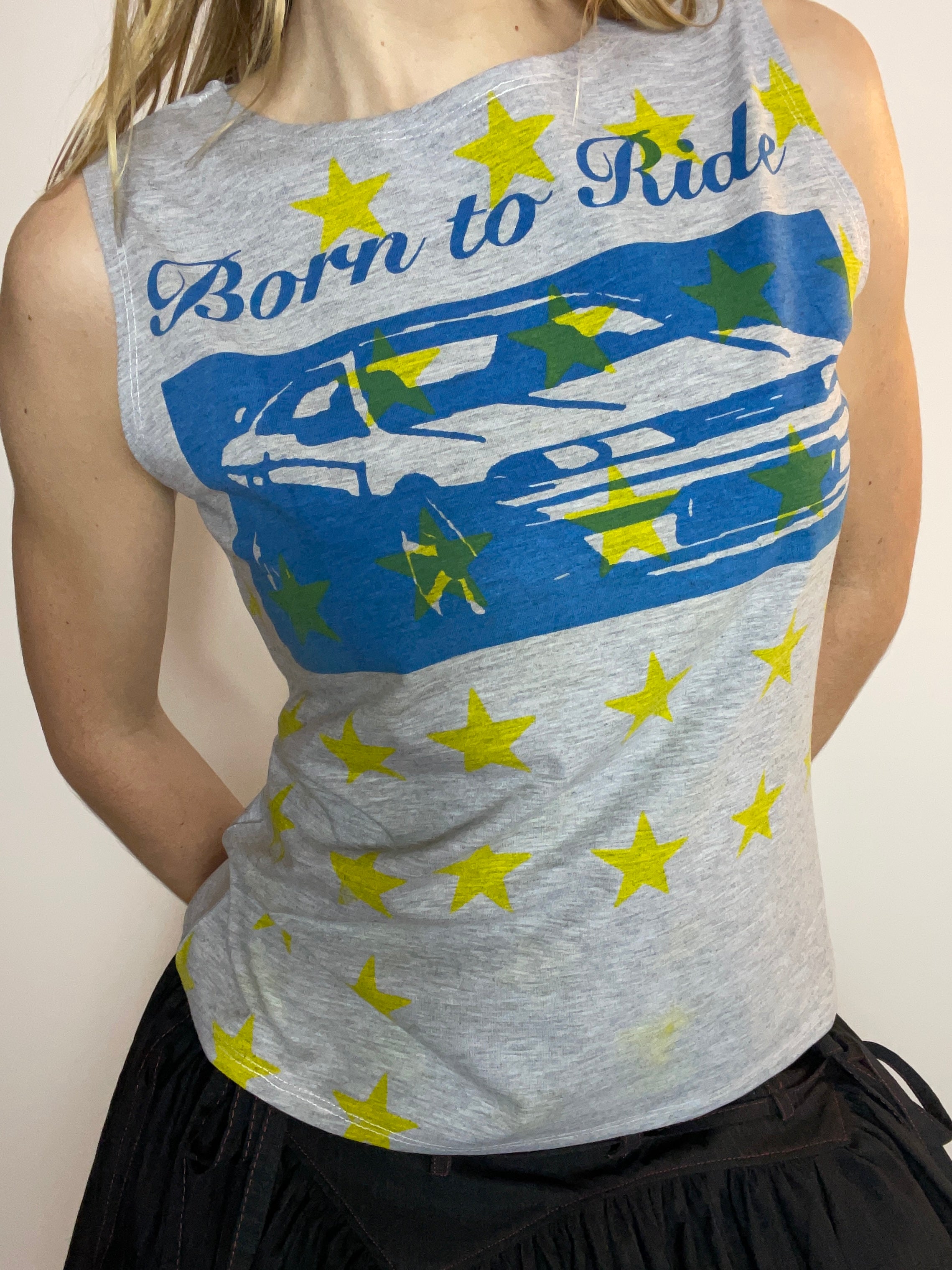 handmade airbrush printed car tank
